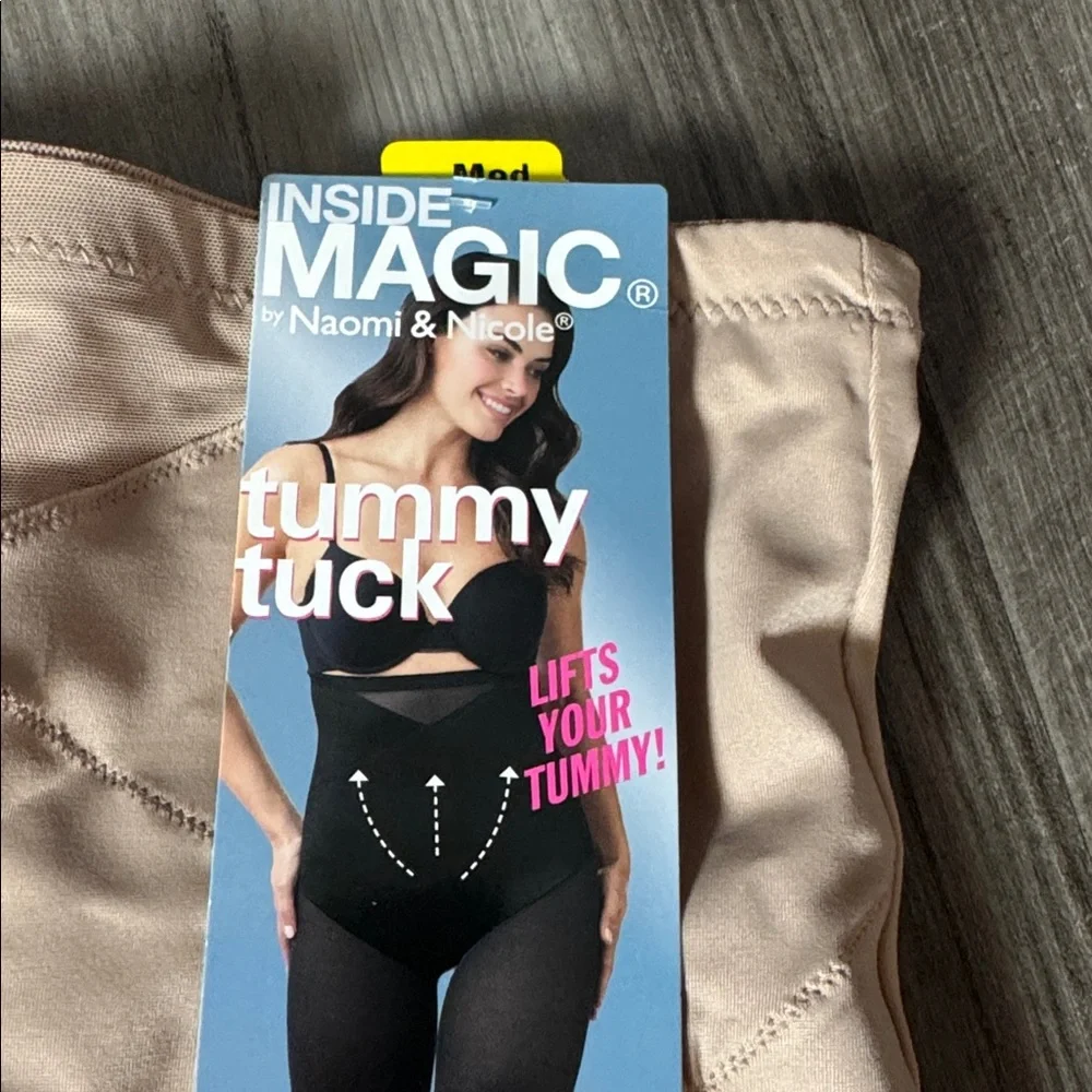 NEW Naomi & Nicole Women hi waist Firm Control Thigh Slimmer Shorts medium lift